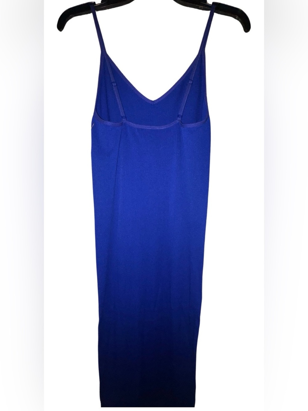 Royal Blue V-Neck Maxi Knit Dress NWT